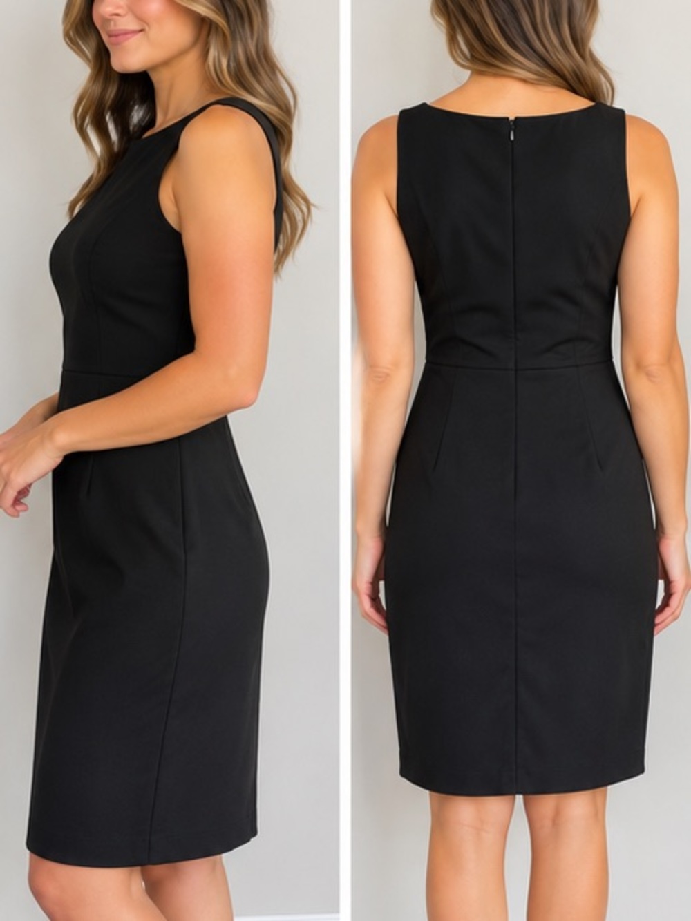 Banana Republic Wool Blend Black Dress Size 8 Petite
